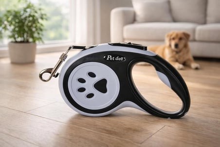 GOBYPET Makaralı Tasma, 5 Metre İp Otomatik Tasma, Otomatik Şerit Köpek Gezdirme Tasması, Köpek Tasması, Otomatik Makaralı, Tuş Kontrollü
