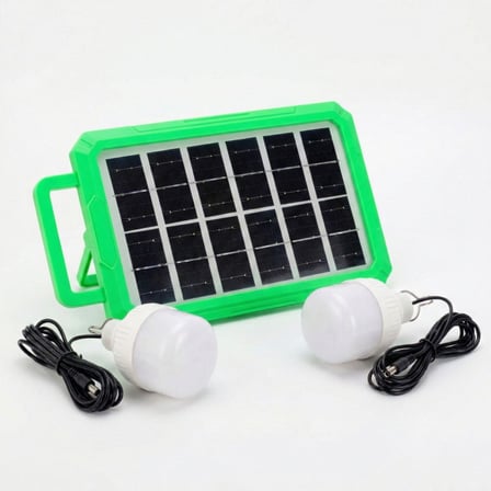 2 Ampullü Solar Panelli Powerbank Özellikli Kamp Işığı Seti – Güneş Enerjili LED Kamp Aydınlatma Sistemi, Taşınabilir Şarjlı Çadır Lambası, Outdoor Acil Durum Işığı