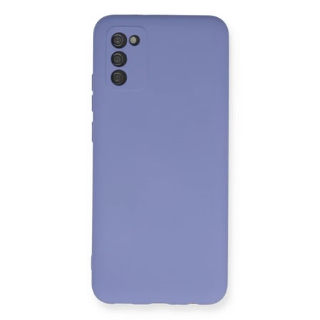 Samsung Galaxy A03S Kılıf Nano içi Kadife Silikon - Lila