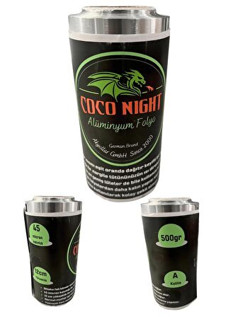 45 mikron (micron) 500gr Rulo Alüminyum folyo, Nargile folyosu, shisha foil