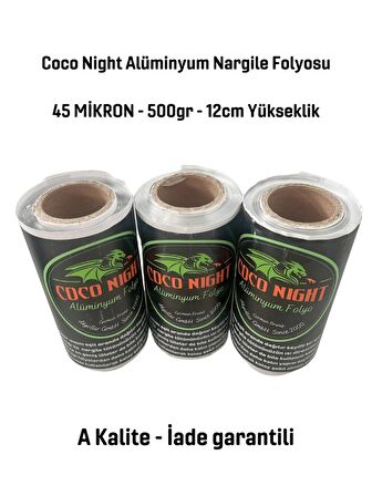 45 mikron (micron) 500gr Rulo Alüminyum folyo, Nargile folyosu, shisha foil