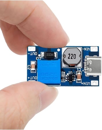 Alkatronik MT3608 Type C Usb 28V 2A DC Boost Modül Ayarlanabilir Voltaj Yükseltici Güç Kaynağı Step Up Dc Çevir