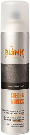 Blink Süet ve Nubuk Deriler İçin Renk Canlandırıcı Bakım Spreyi, 250ml, Siyah