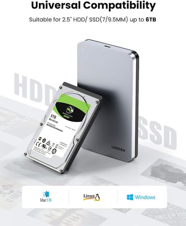 USB to USB C Gen2 2,5'' Hard Disk Kutusu