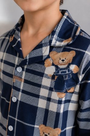 Erkek Çocuk Aile Boyu Pamuklu Desenli Pijama Takım TKM1024