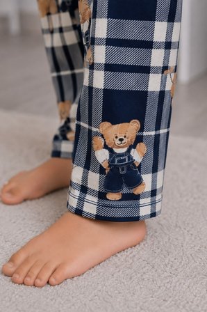 Erkek Çocuk Aile Boyu Pamuklu Desenli Pijama Takım TKM1024