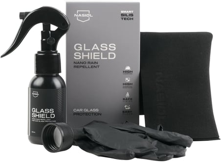 Rapidshine + Glasshield Sprey-Avantajlı Set-Araç Bakım Seti-Hızlı Nano Seramik Kaplama ve Araç Camları için Nano Yağmur Kaydırıcı 2li Set, Derin Parlaklık, Su ve Leke İtici