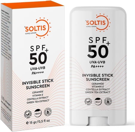 Şeffaf Stick Güneş Koruyucu SPF50+ Pa++++, 15 Gr