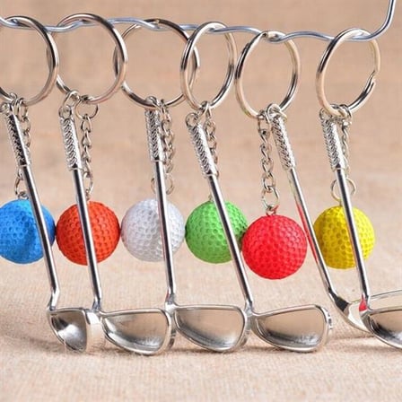 Gerçekçi Golf Tasarımlı Şık Anahtarlık Kolye Çanta Süsü Golf Keychain (2)