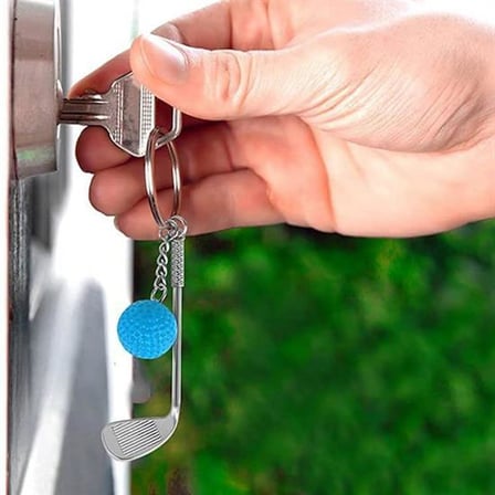 Gerçekçi Golf Tasarımlı Şık Anahtarlık Kolye Çanta Süsü Golf Keychain (2)