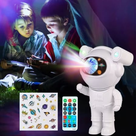 Stickerlı ,Kumandalı ASTRONOT Model Gece Lambası (2)
