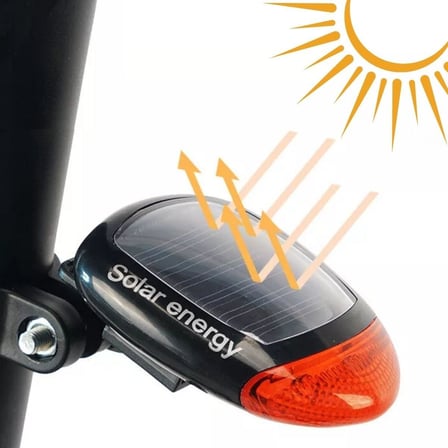 LED Güneş Enerjisi ile Şarj Edilebilir Bisiklet Kuyruk Lambası Solar Bisiklet Lambası (2)