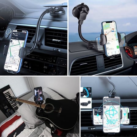 Ayarlanabilir Vakum Kilitli Cam Ve Torpidoya Takılabilen Telefon Tutucu (2)