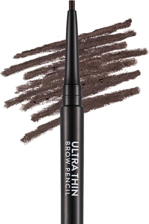 Ultra Thin Fırça Başlıklı &amp; Asansörlü Ucu İnce Kaş Kalemi 004 DARK BROWN