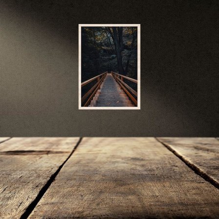 Atlas Sanat Galerisi 20mm Çerçeve, Poliresin, Mat PVC Kaplamalı, Fotoğraf Puzzle Belge Çerçevesi, Beyaz, 33x48/34x48/35x50/48x68/50x70/60x85/61x61 cm, Yatay/Dikey Asılabilir (Naturel Krem, 50x70)