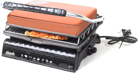 Dökümix Ultra Plus Organik Demir Döküm Izgara&amp; Tost Makinası ROSEGOLD Izgara Aparatlı,Fırçalı,Yağdanlık