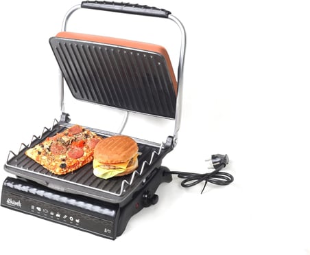 Dökümix Ultra Plus Organik Demir Döküm Izgara&amp; Tost Makinası ROSEGOLD Izgara Aparatlı,Fırçalı,Yağdanlık