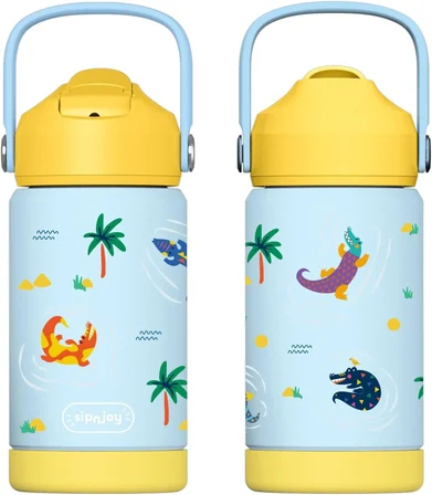 - FlipSip Çocuk Su Termosu | 360 ml - Snappy Croc