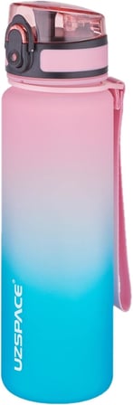 FiftyFifty 500ml Çift Renk Softtouch FF Collection Tritan Su Matarası Pembe-Yeşil