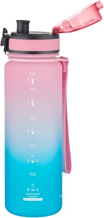 FiftyFifty 500ml Çift Renk Softtouch FF Collection Tritan Su Matarası Pembe-Yeşil