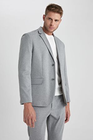 DeFacto Modern Fit Blazer Ceket B0122AX23AUGR377