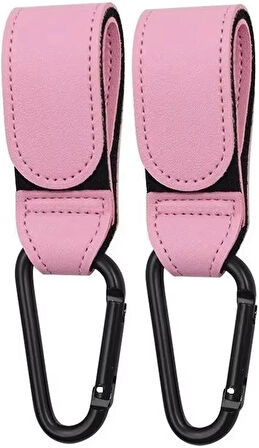 Microcase Portatif İşlevsel Yük Eşya Poşet Taşıma Kancası Bebek Arabası Kancası 2 Adet - SİYAH AL4998