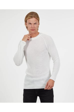 Slim Fit Örme Pamuk Triko Kazak Tüylenmez Şık Dar Kesim Bisiklet Yaka Kazak