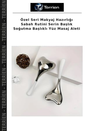 Özel Seri Makyaj Hazırlığı Sabah Rutini Serin Başlık Soğutma Başlıklı Yüz Masaj Aleti