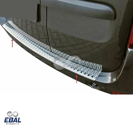 Dacia Logan Mcv Krom Arka Tampon Üstü Koruma 2005-2013 P. Çelik