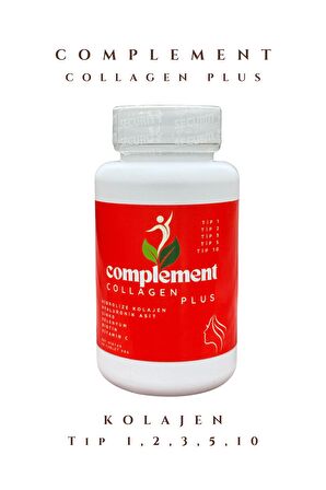 COMPLEMENT COLLAGEN PLUS 60 TABLET (Tip 1, Tip 2, Tip 3, Tip 5 ,Tip 10 + Elastin + Hyaluronik Asit + C Vitamini)