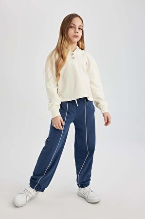 DeFacto Kız Çocuk NBA Wordmark Crop Kapüşonlu Sweatshirt C0804A824SPER100