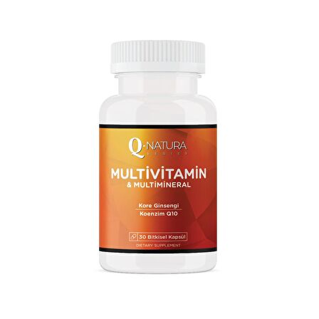Q Natura Series Multivitamin & Multimineral 30 Kapsül