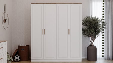 Mia Genç Odası (4 Kapılı Dolap+Karyola 100x200+Komodin+Çalışma Masası ve Üst Ünite+Kitaplık+Şifonyer )