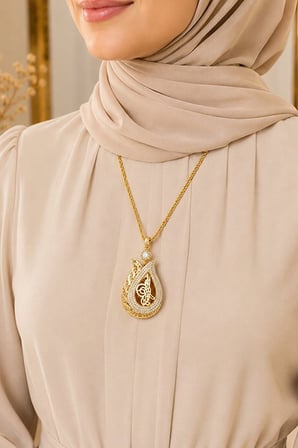 14 Ayar Lale Sultan Üç Sıra Taşlı Altın Kolye