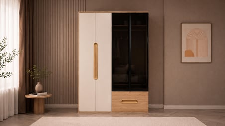 Vega Genç Odası (4 Kapılı Dolap+Karyola 100x200+Komodin+Çalışma Masası ve Üst Ünite+Kitaplık+Şifonyer+ayna )