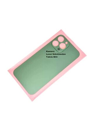 Iphone 13 Pro Batarya Pil Kapağı - Yeşil