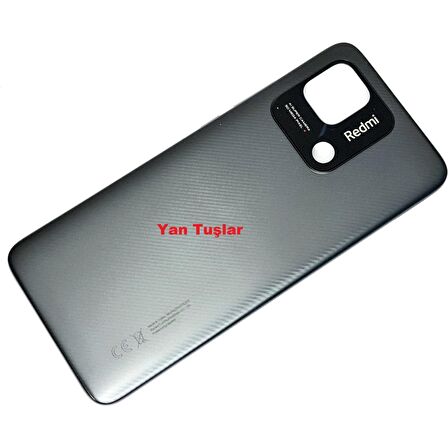 Redmi 10C Kasa Arka Kapak Batarya Kapağı Siyah