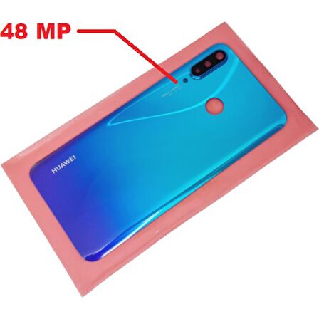 P30 Lite Arka Pil Batarya Kapağı ( Kamera Lensli 48 Mp) Mavi
