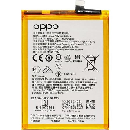 Oppo A5 2020 - A9 2020  Batarya Pil