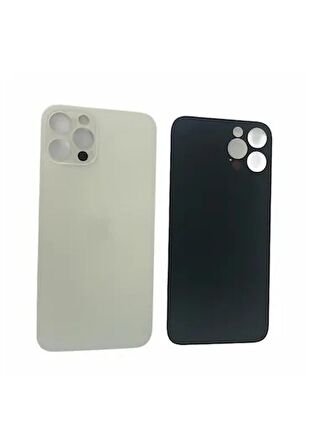 iPhone 12 Pro Arka Pil Kapağı (Cam) Beyaz