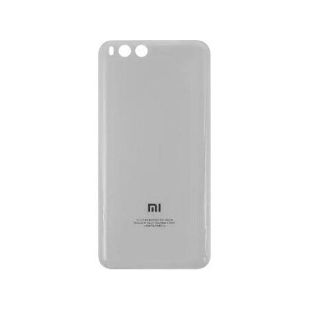 Xiaomi Mi 6 Batarya Pil Kapağı Cam (Beyaz)