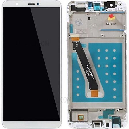 P Smart 2018 Lcd Ekran Dokunmatik Çıtalı (Beyaz)