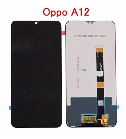 Oppo A12 Lcd Ekran Dokunmatik Çıtasız (Siyah)