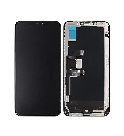 iPhone XS Max Lcd Ekran Dokunmatik REVİZE (Siyah)