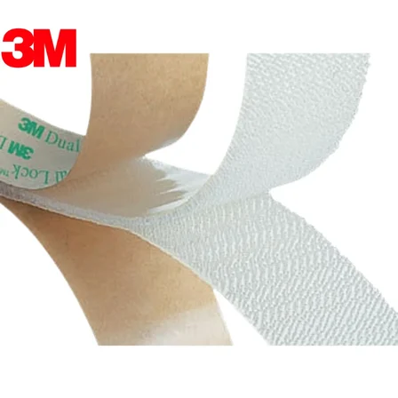 SJ4570 Şeffaf Cırt Dual Lock Yapışkanlı Cırt 1000 Kez Açılıp Kapanabilir 25mm x 45.7mt
