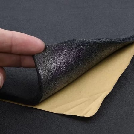 Araç 10mm Flexi Kauçuk 100cmx 5mt Yanmaz Oto Ses Yalıtım Süngeri Yapışkanlı 5m²