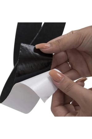 5 Metre Merdiven Kaymaz Bant, 2,5cm Genişlik, Yapışkanlı 1. Kalite Zemin Kaydırmaz Bant Siyah