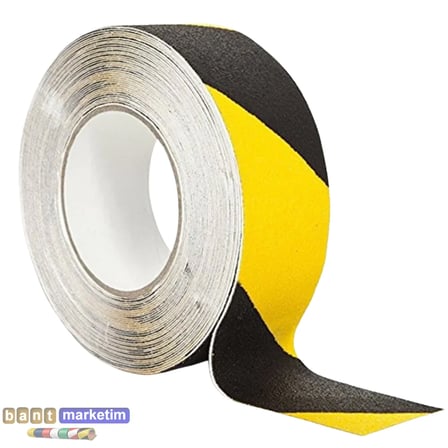 Merdiven Kaydırmaz Bant 5cm X 25m Merdiven Kaymaz Sarı Siyah
