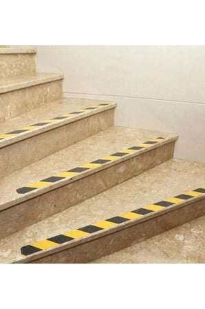 Merdiven Kaydırmaz Bant 5cm X 25m Merdiven Kaymaz Sarı Siyah