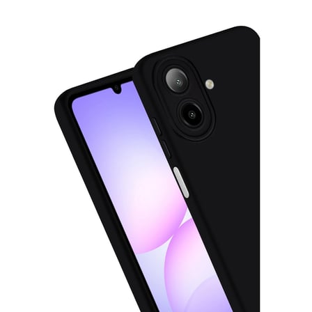 Samsung Galaxy A07 4g Nano İçi Kadife Silikon - Siyah